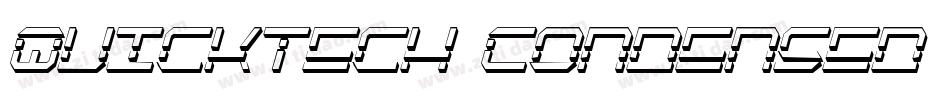 QuickTech Condensed Italic字体转换